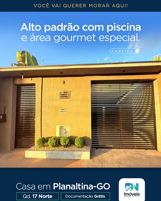 Criativo de casa de alto padrão em Planaltina